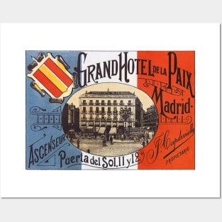 Vintage Travel Poster from Madrid, Spain Posters and Art